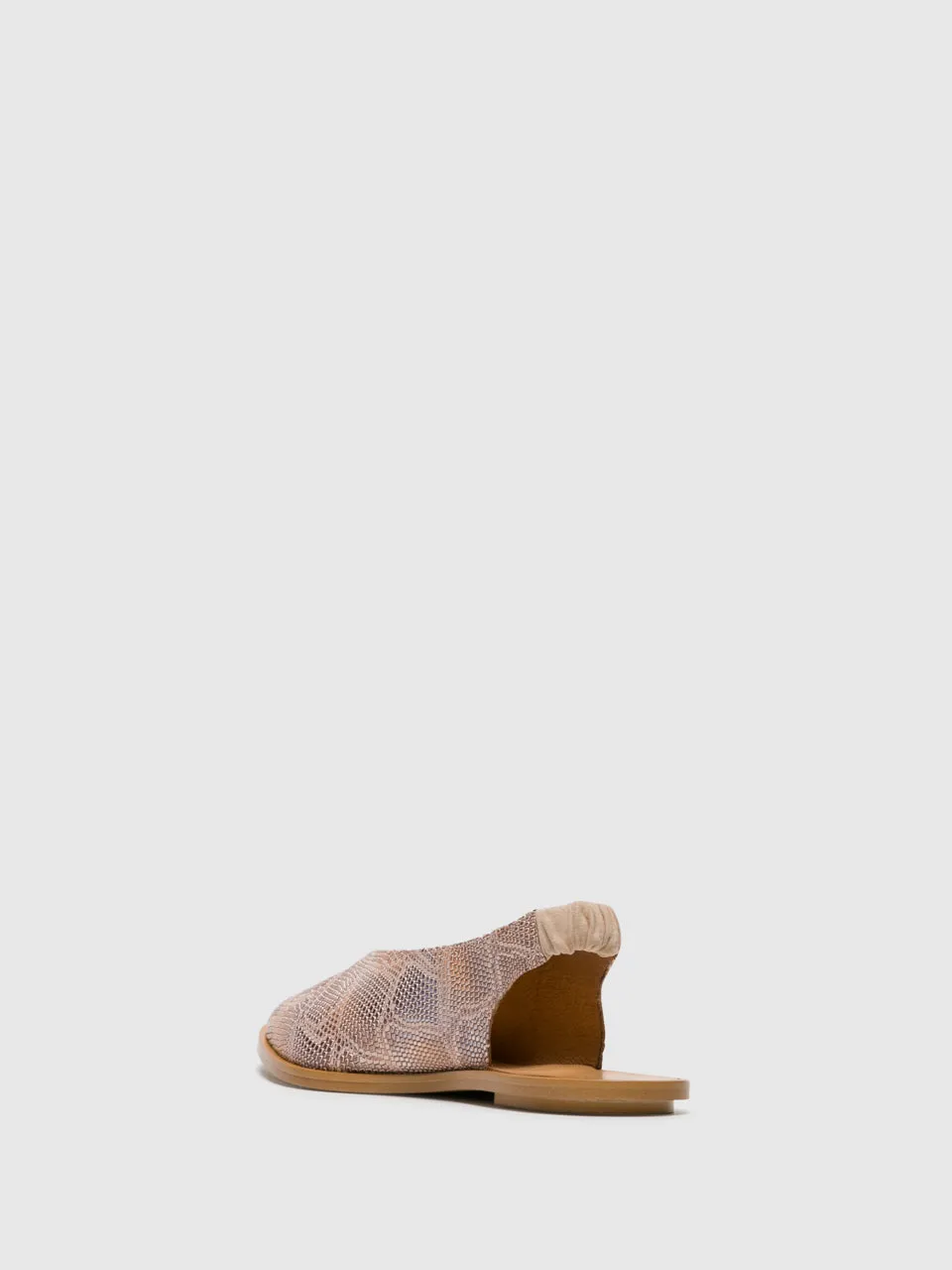Beige Sling-Back Sandals