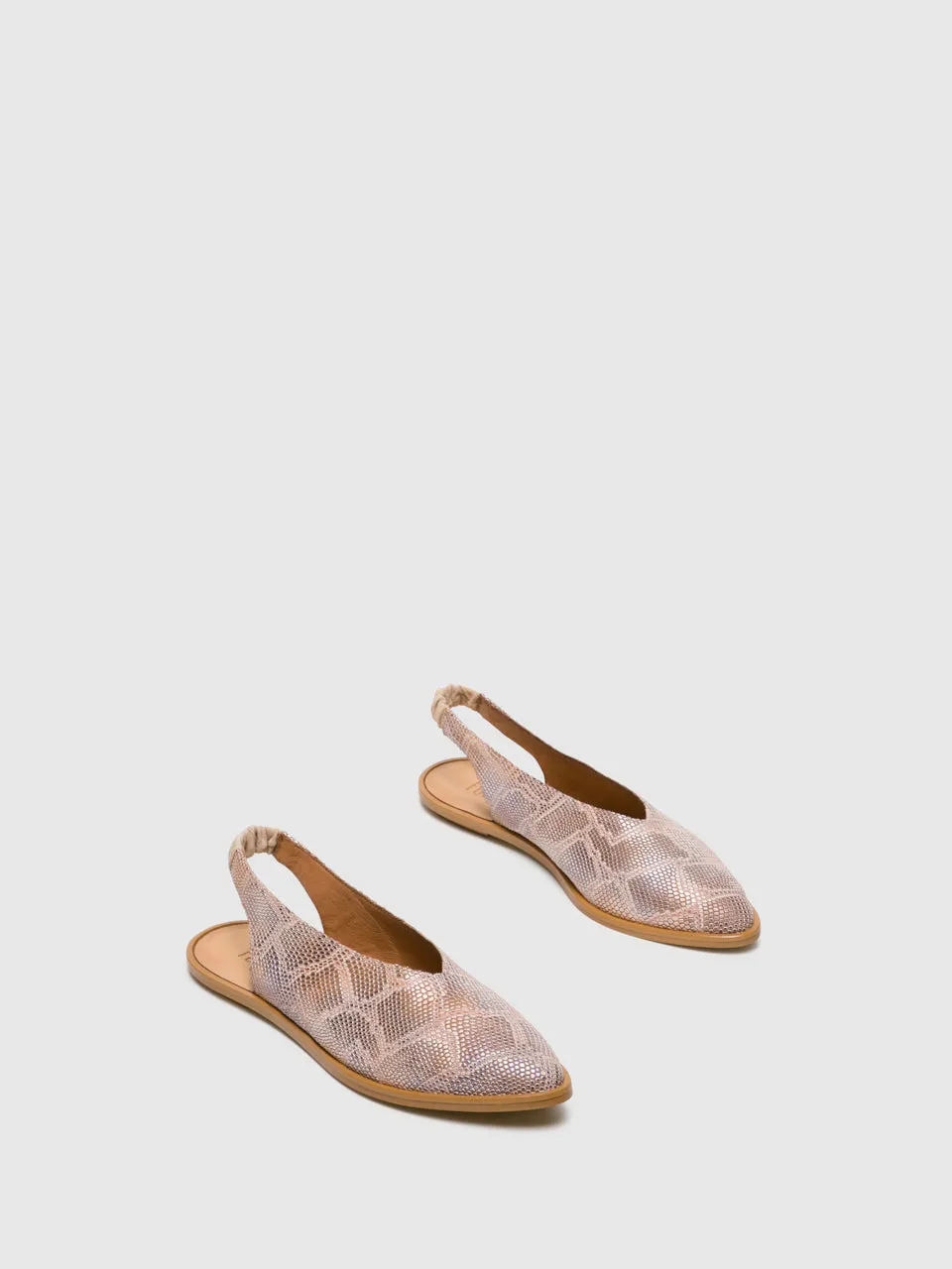 Beige Sling-Back Sandals