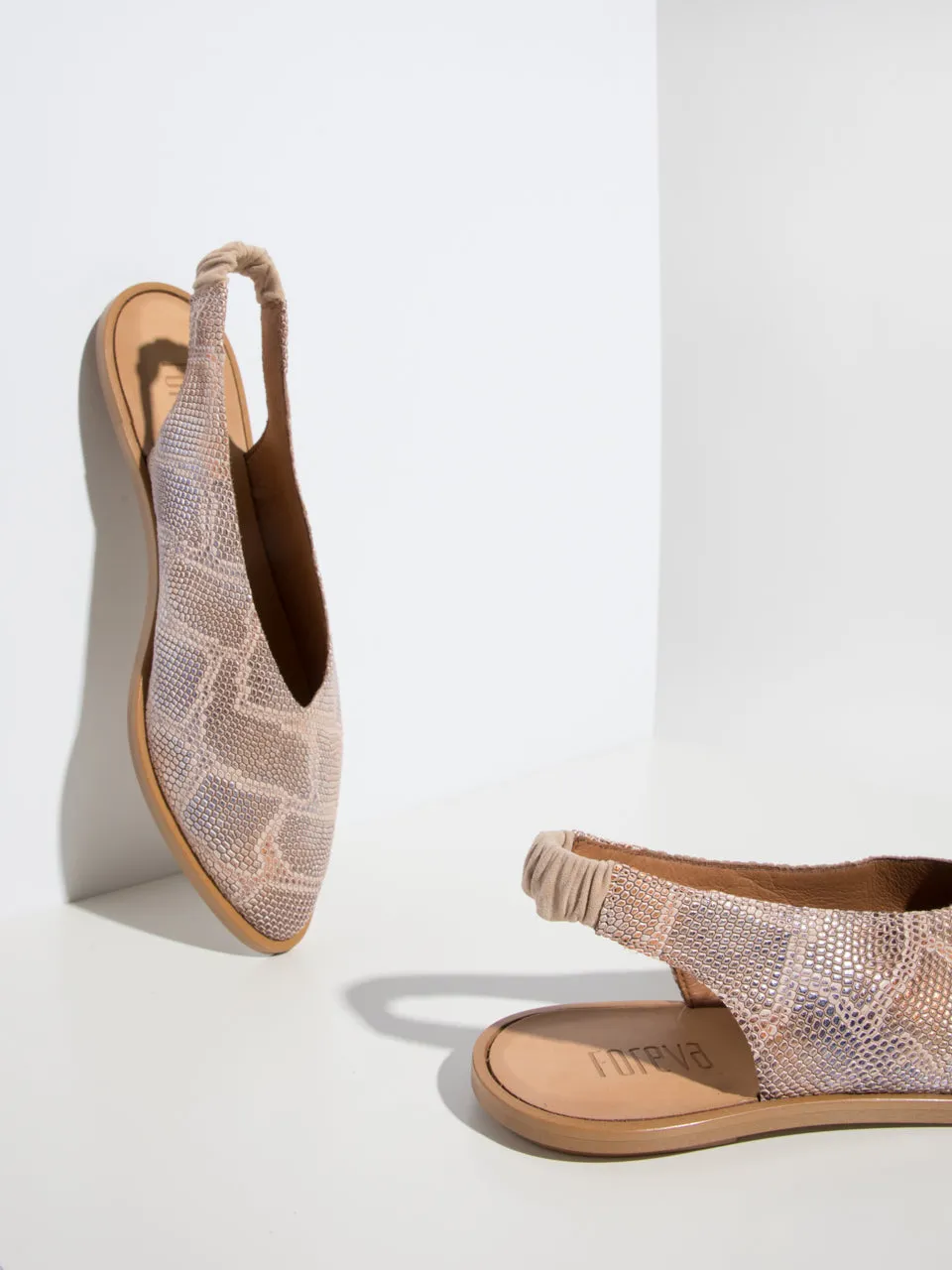 Beige Sling-Back Sandals