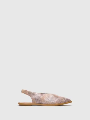 Beige Sling-Back Sandals