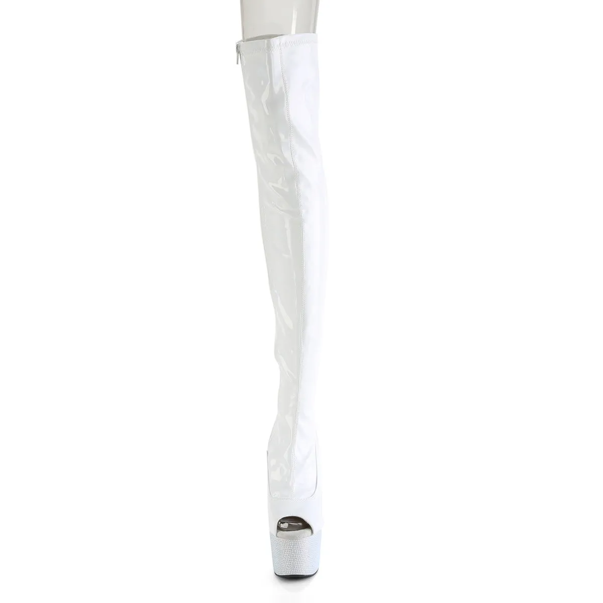 BEJEWELED-3011-7 Pleaser White Sexy Platform Shoes (Pole Dancing Heels)