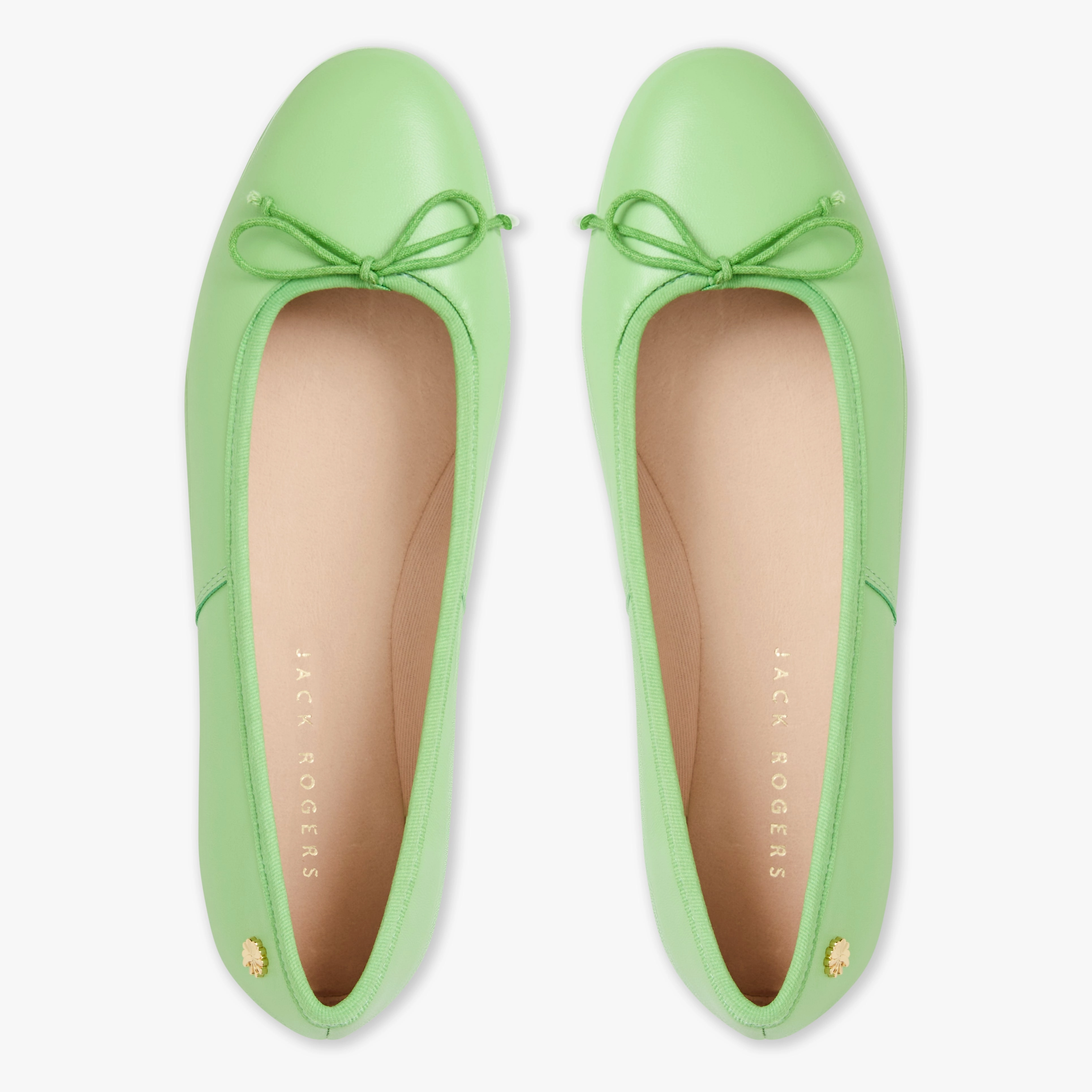 Bettie Leather Ballet Flat Lace Touch