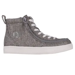 Billy Footwear (Kids) - High Top Linen Shoes Darker Grey Jersey CLEARANCE