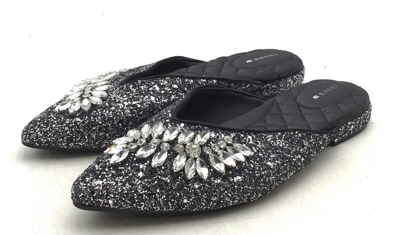 Birdies Women's Black Mule Flats - Size 8.5