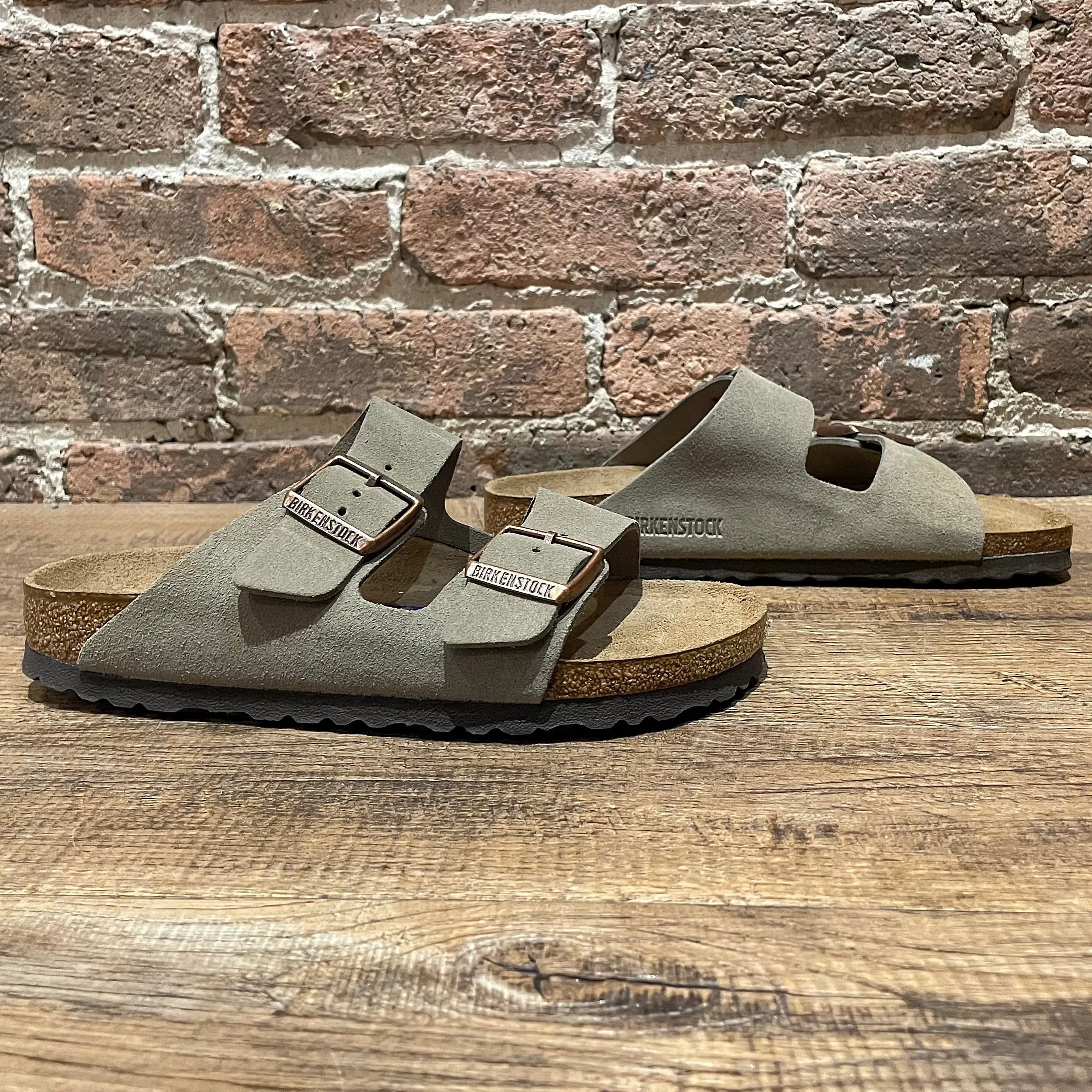 Birkenstock Arizona Taupe Suede - Narrow Width