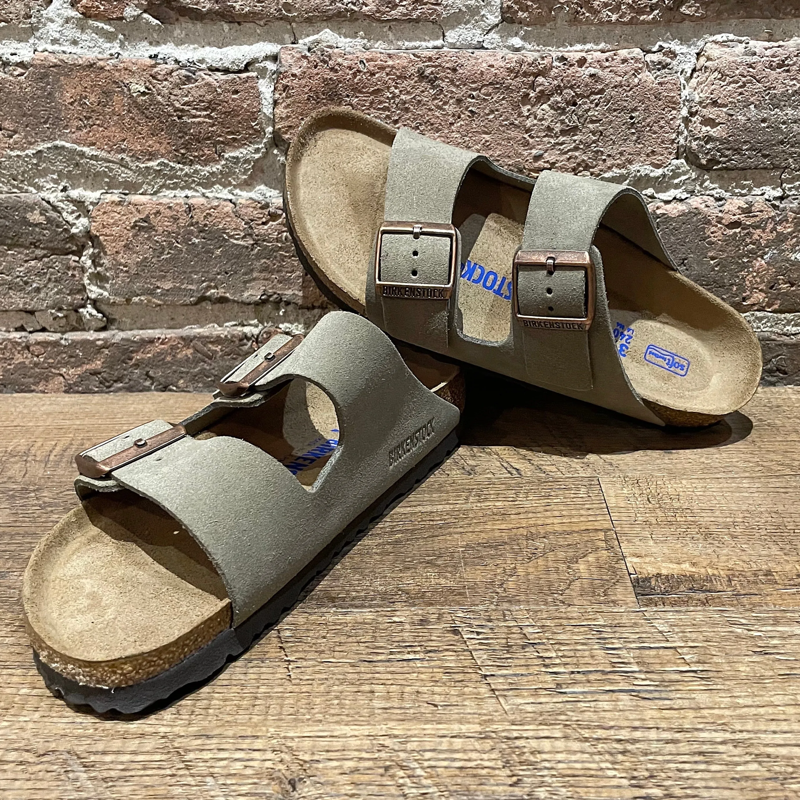 Birkenstock Arizona Taupe Suede - Narrow Width