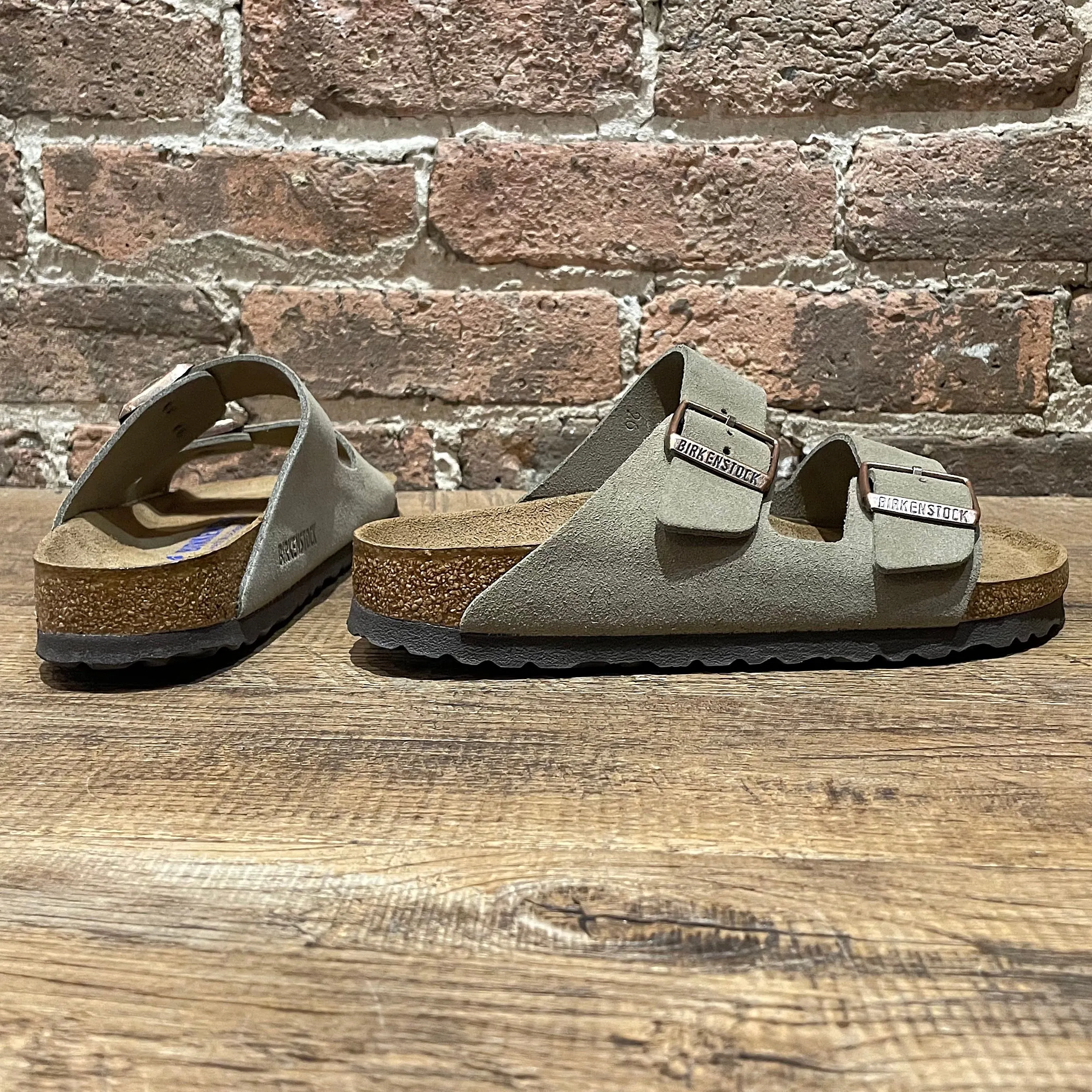 Birkenstock Arizona Taupe Suede - Narrow Width