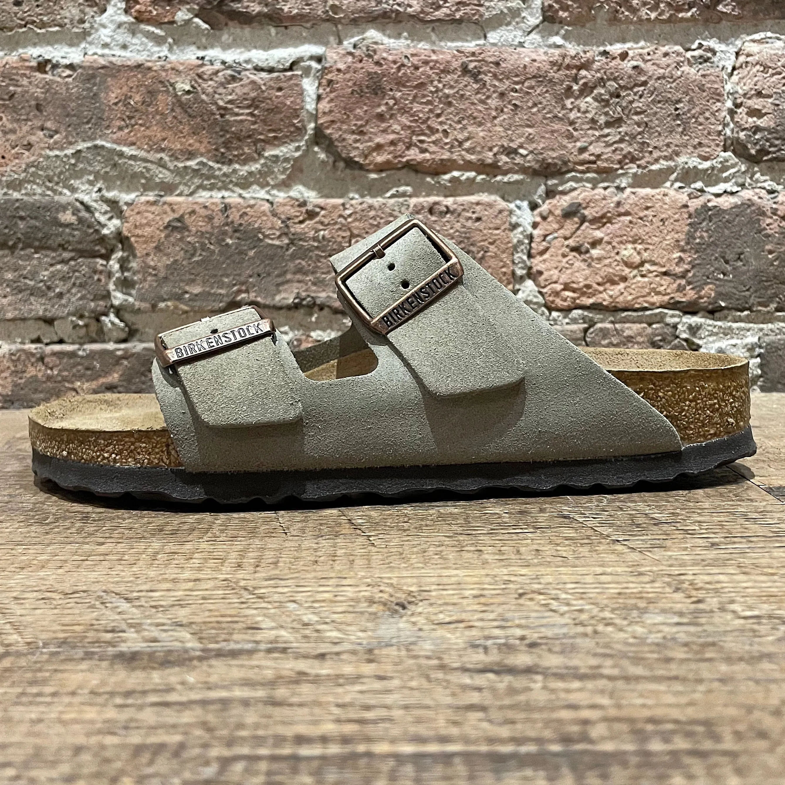 Birkenstock Arizona Taupe Suede - Narrow Width