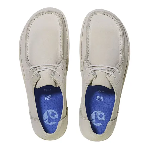 Birkenstock Ladies Flat Shoes - UTTI - Antique White