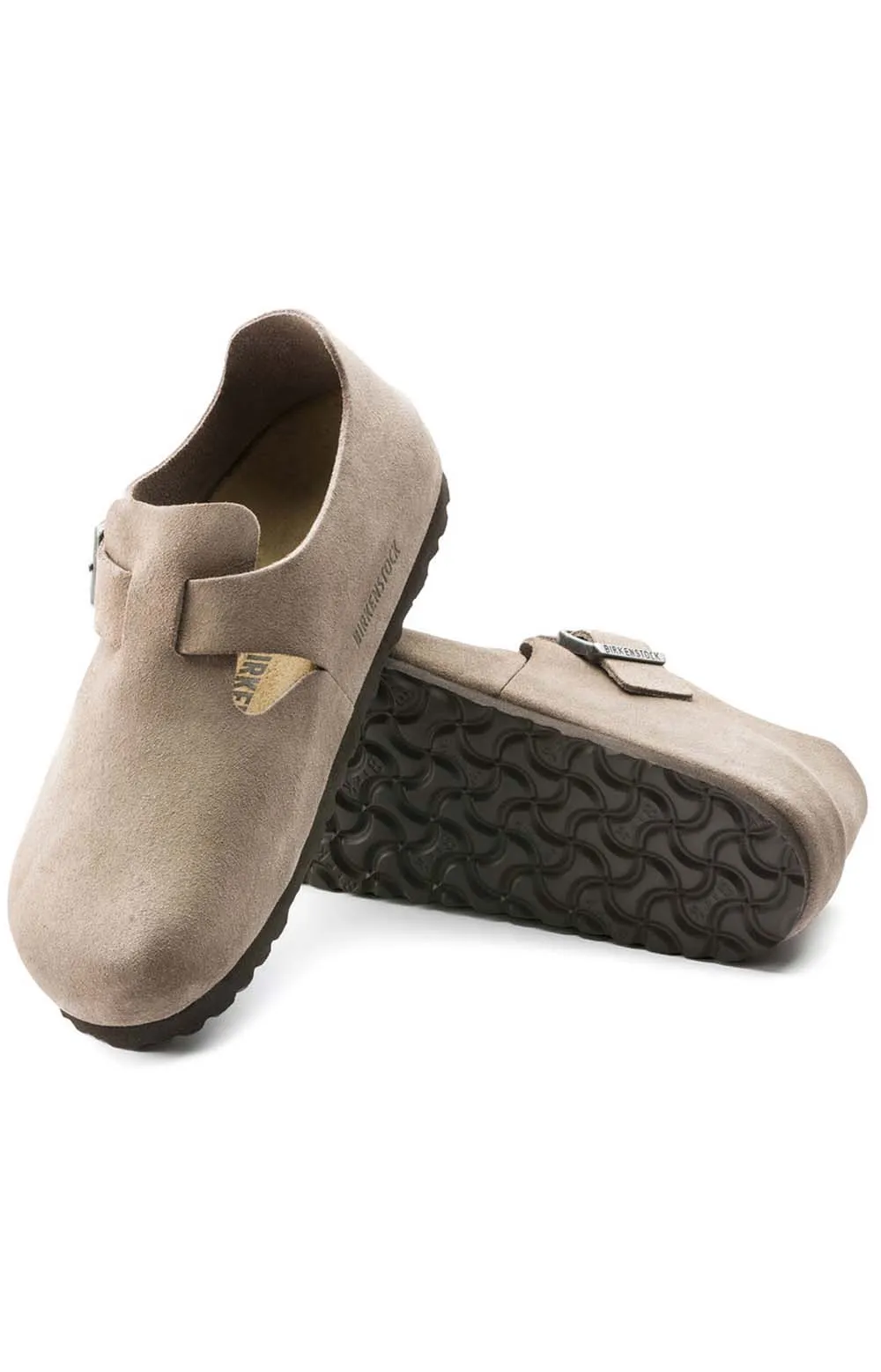 Birkenstock London Closed Toe Shoes Women’s Taupe Suede