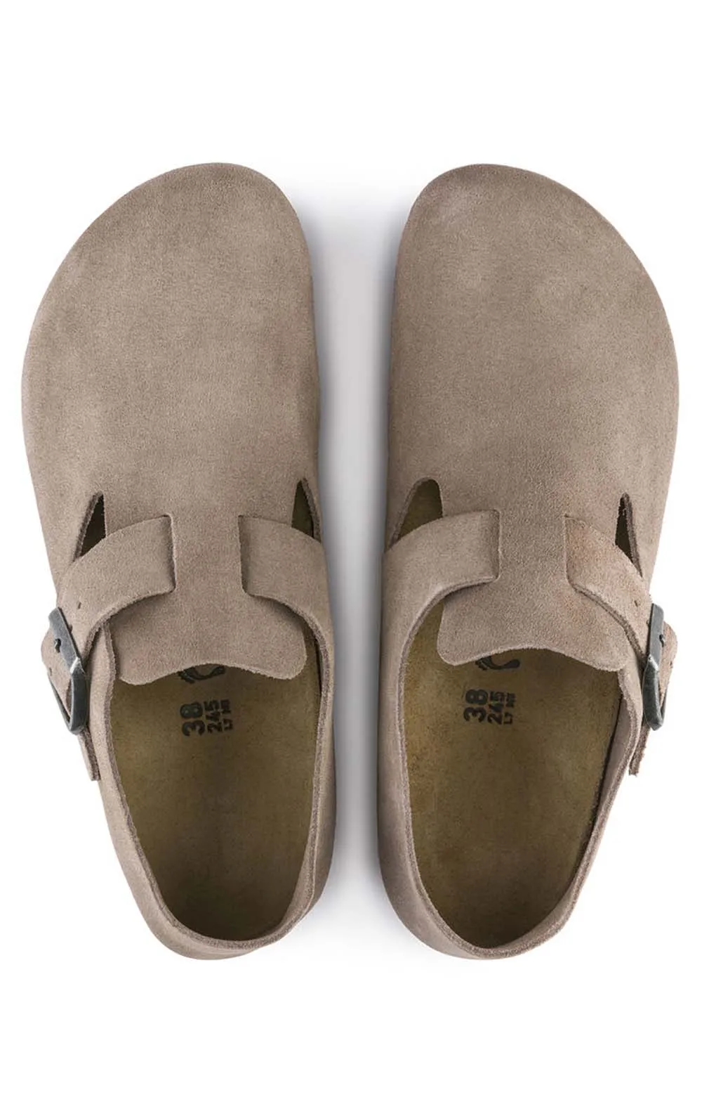 Birkenstock London Closed Toe Shoes Women’s Taupe Suede