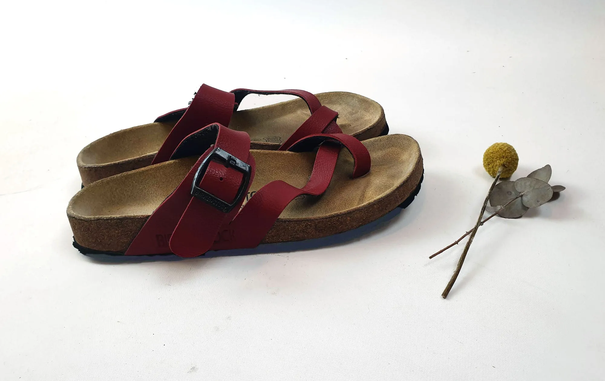 Birkenstock red sandals size 39