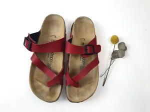 Birkenstock red sandals size 39