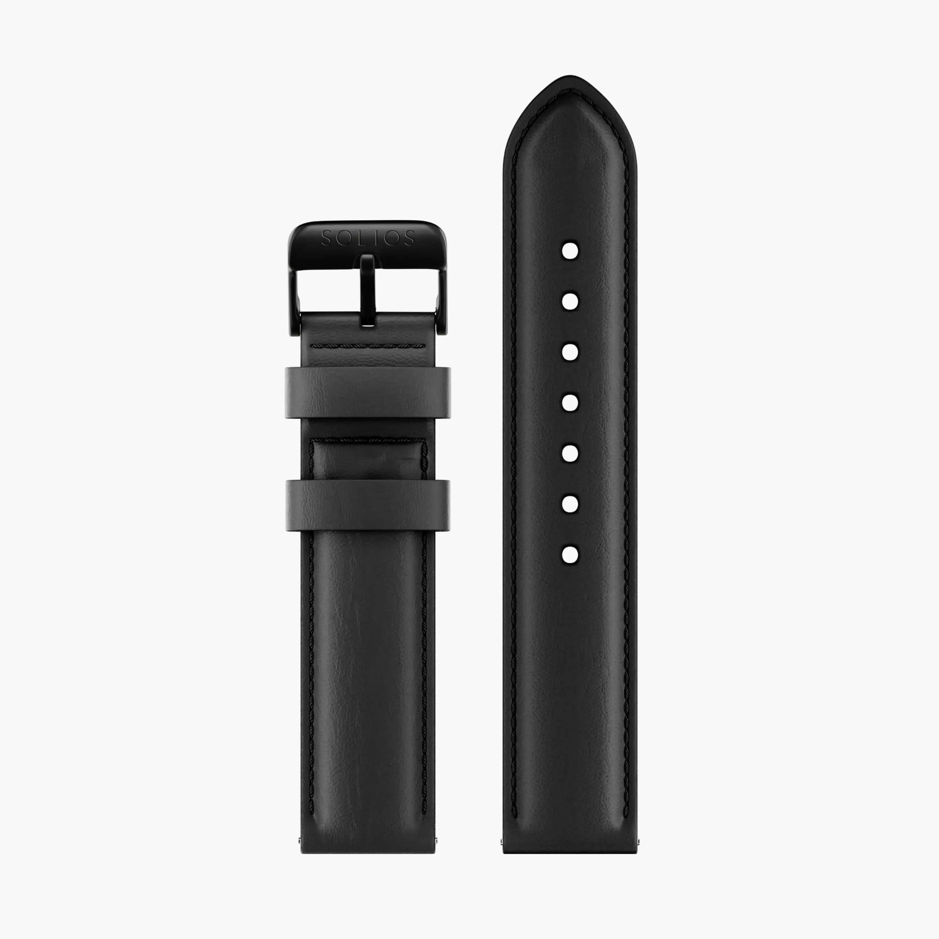 Black Eco Vegan Leather Strap
