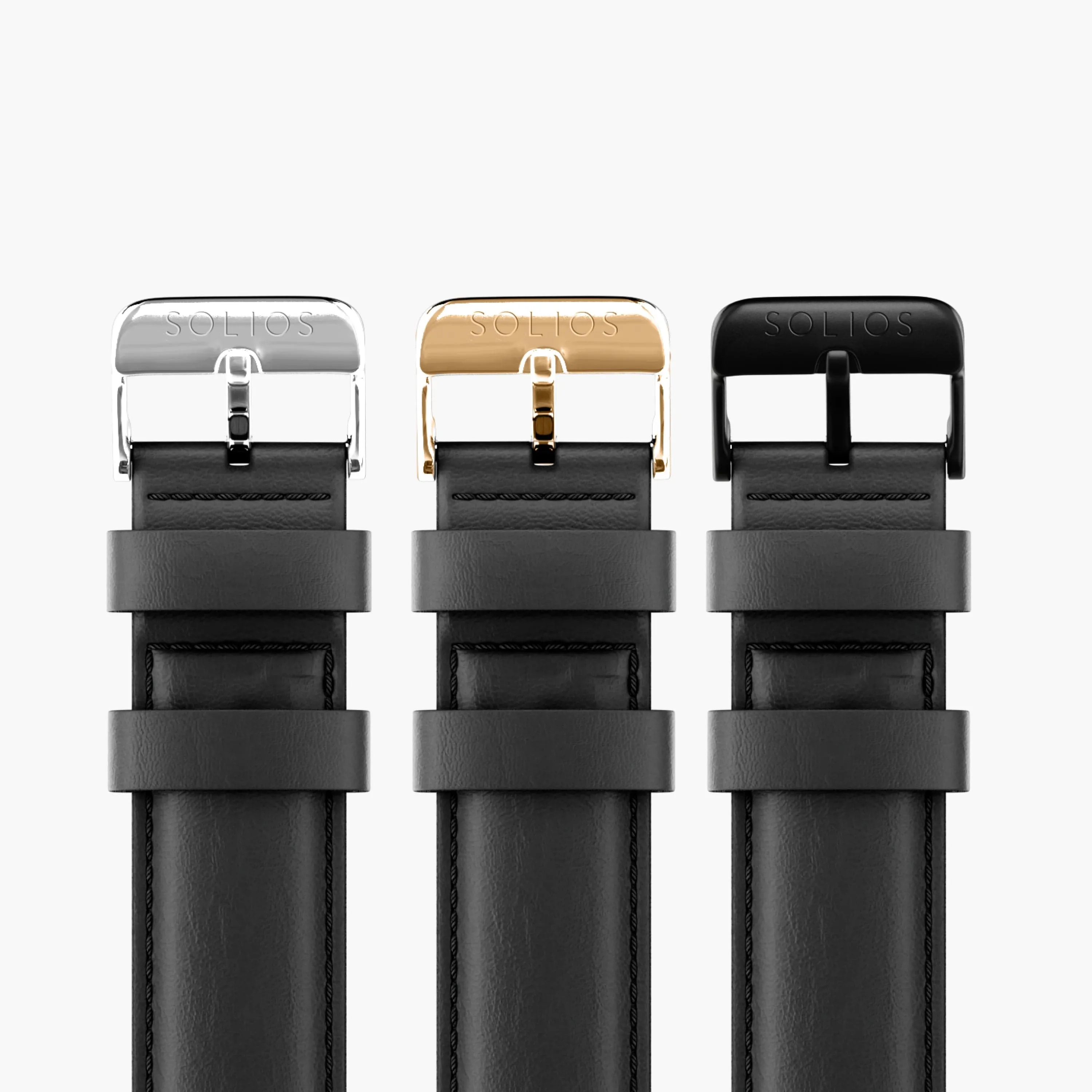 Black Eco Vegan Leather Strap