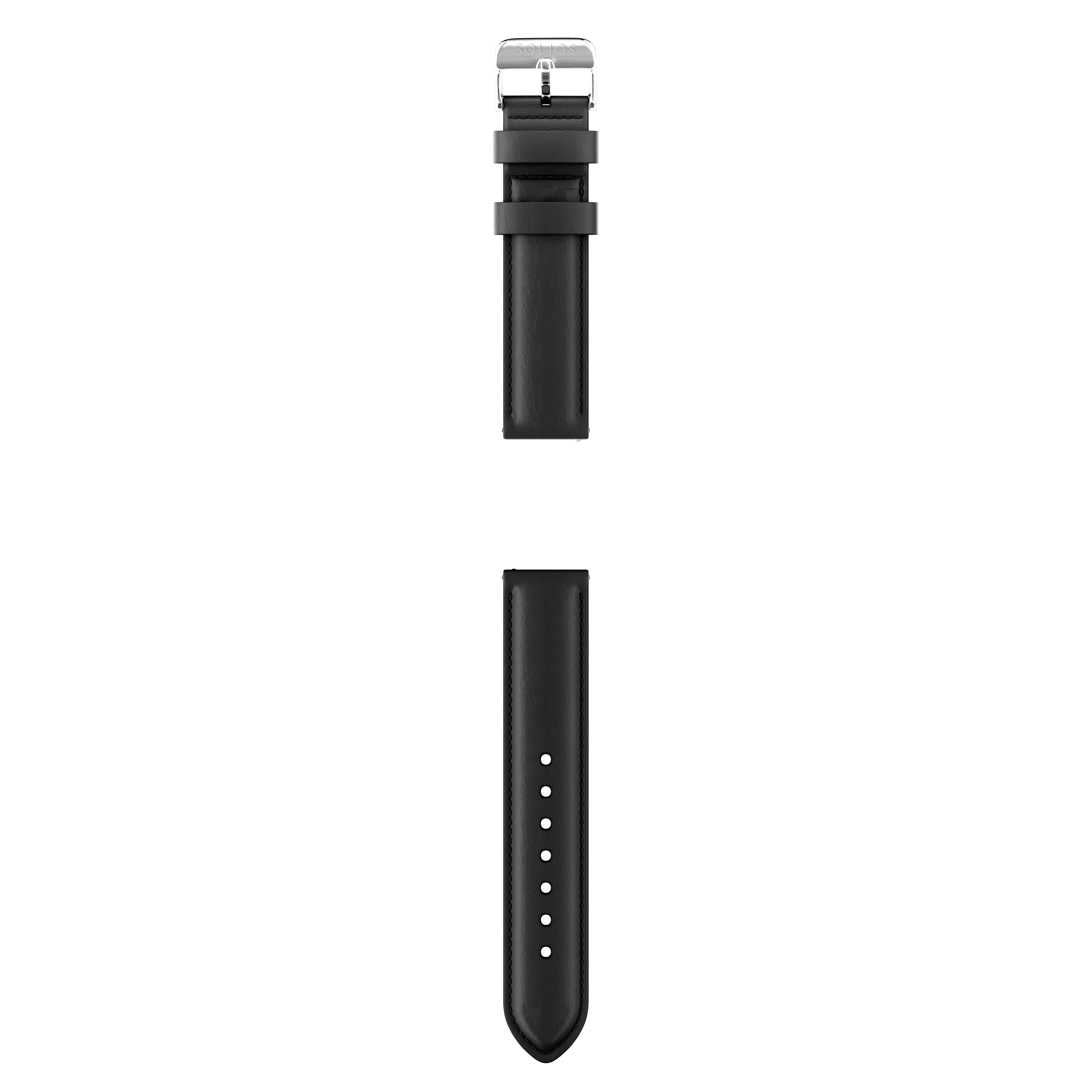 Black Eco Vegan Leather Strap