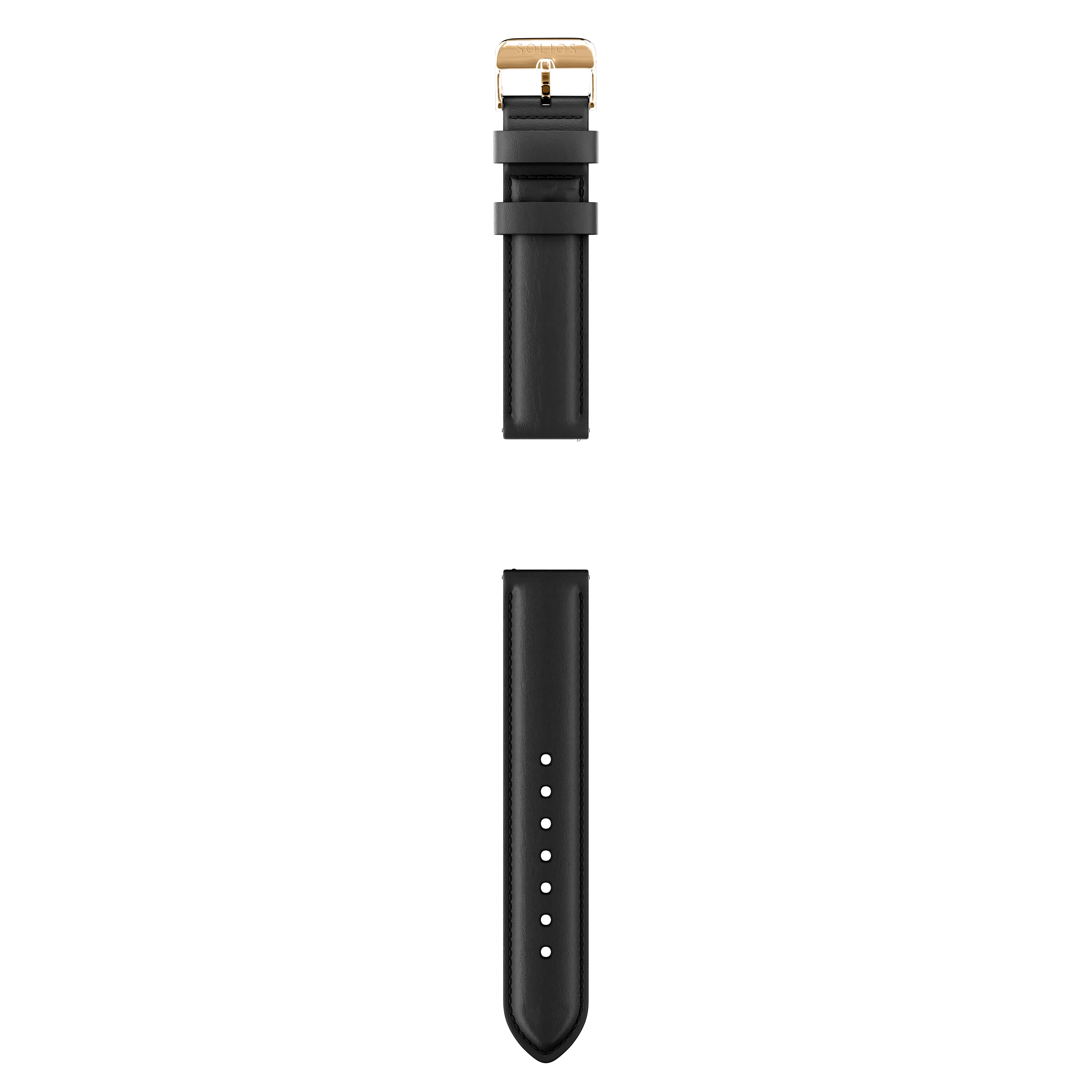 Black Eco Vegan Leather Strap