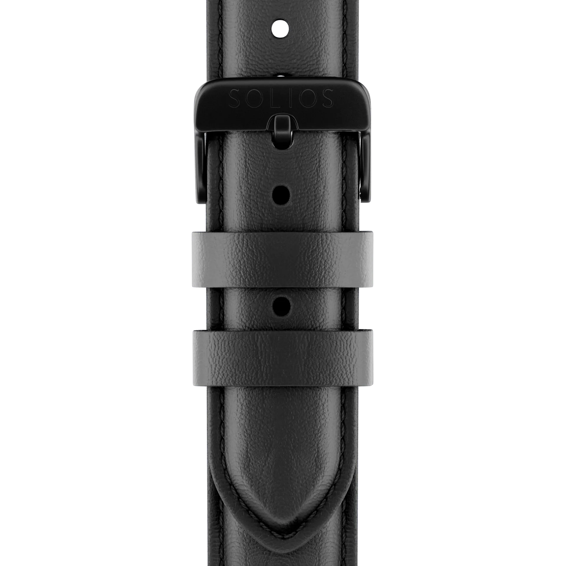 Black Eco Vegan Leather Strap