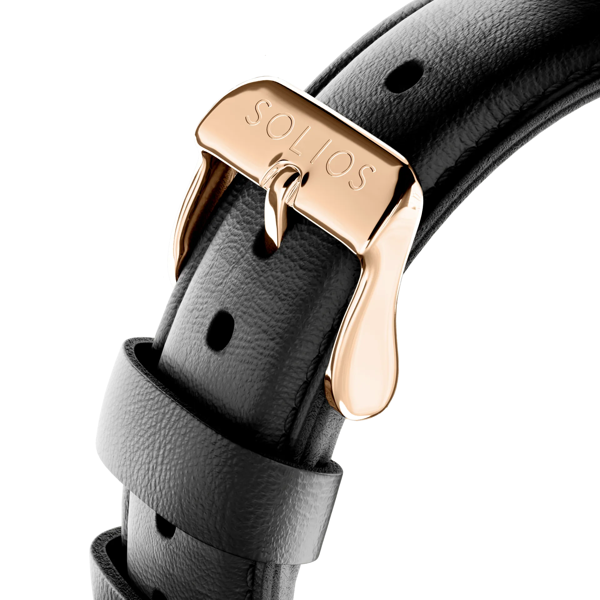 Black Eco Vegan Leather Strap