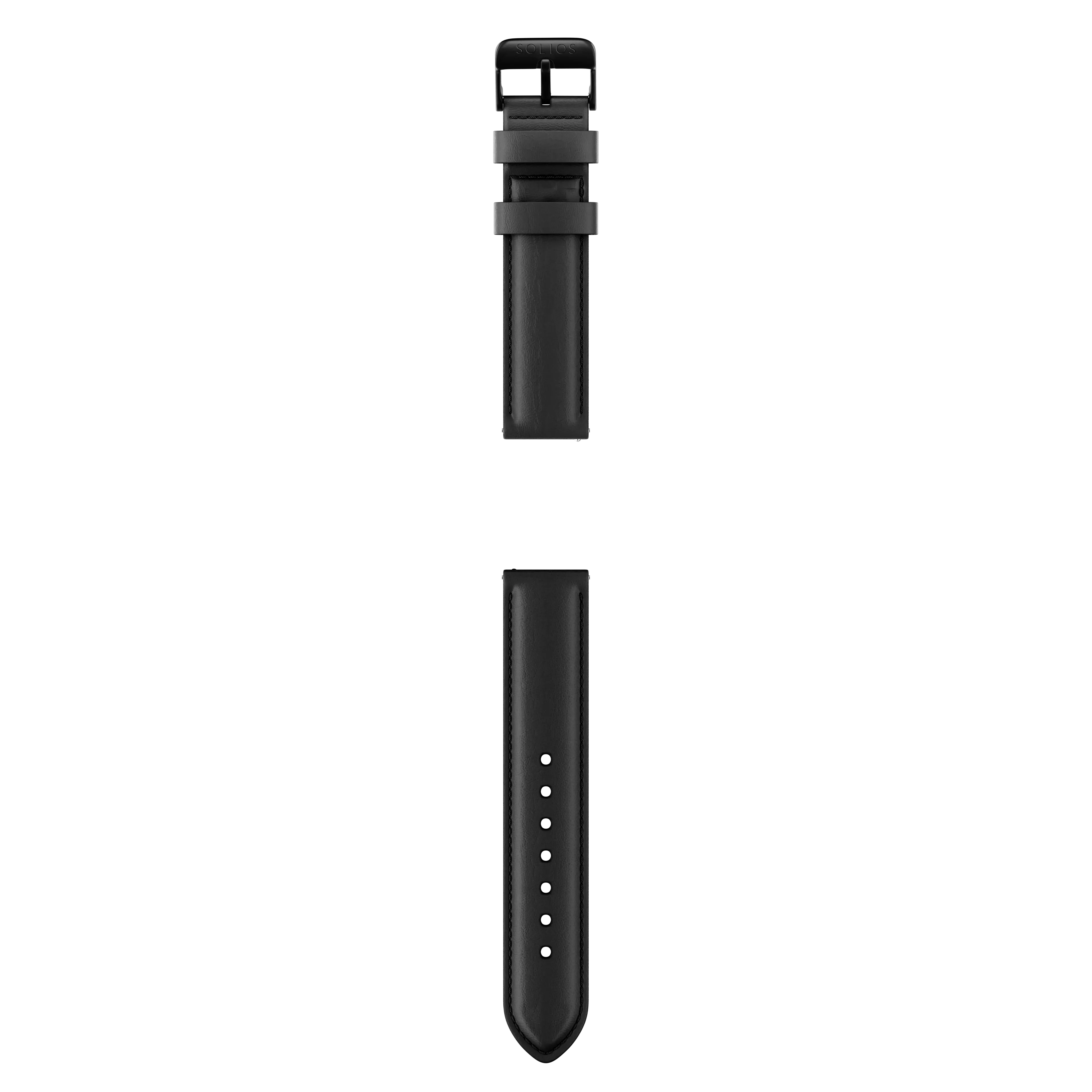 Black Eco Vegan Leather Strap