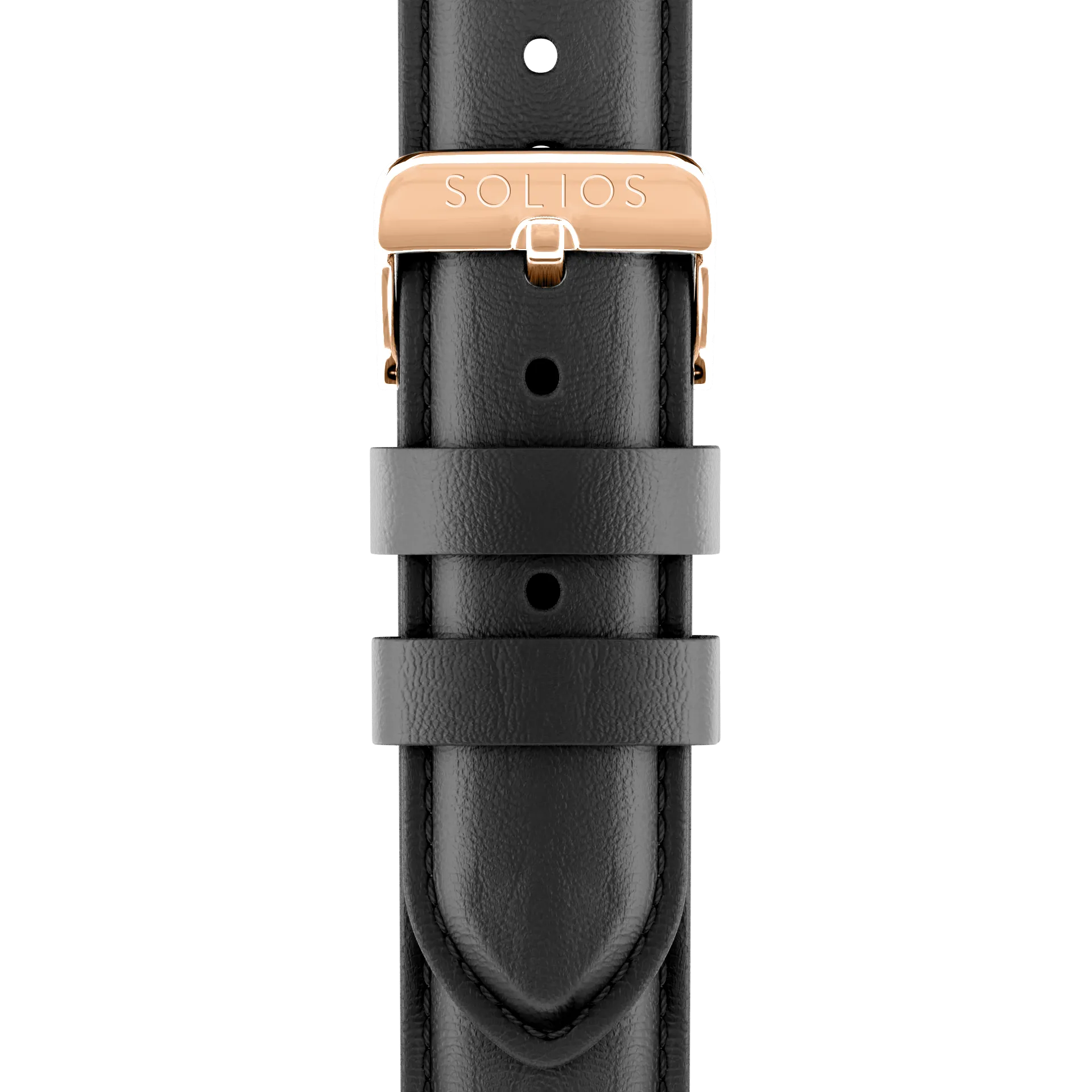 Black Eco Vegan Leather Strap