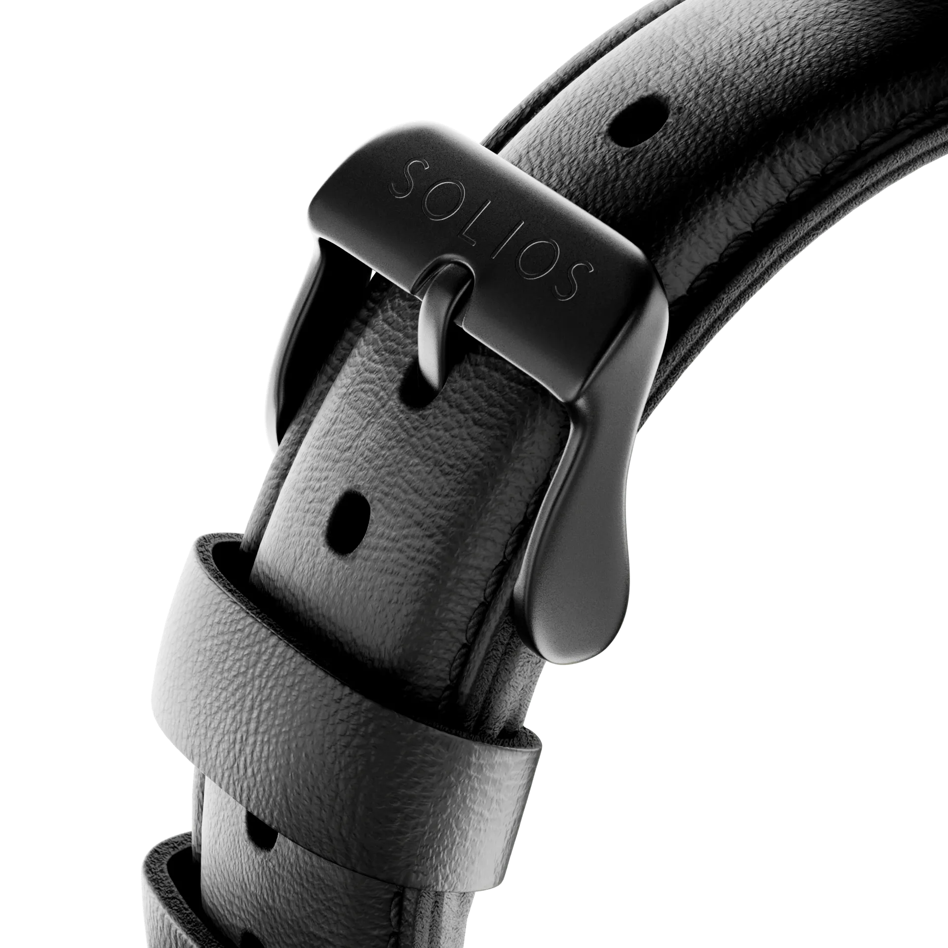 Black Eco Vegan Leather Strap