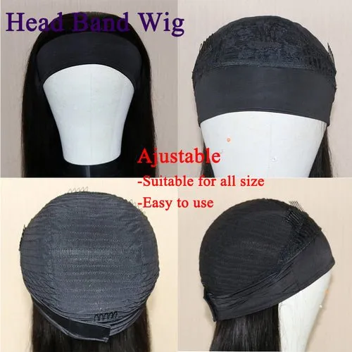 Body Wavy Lace Front Wig Soft Hair T Part Synthetic Headband Wig Black