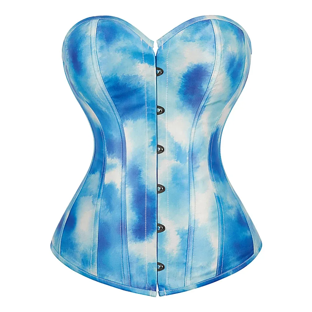 Bold Print Overbust Corset Top (Regular & Plus Sizes)
