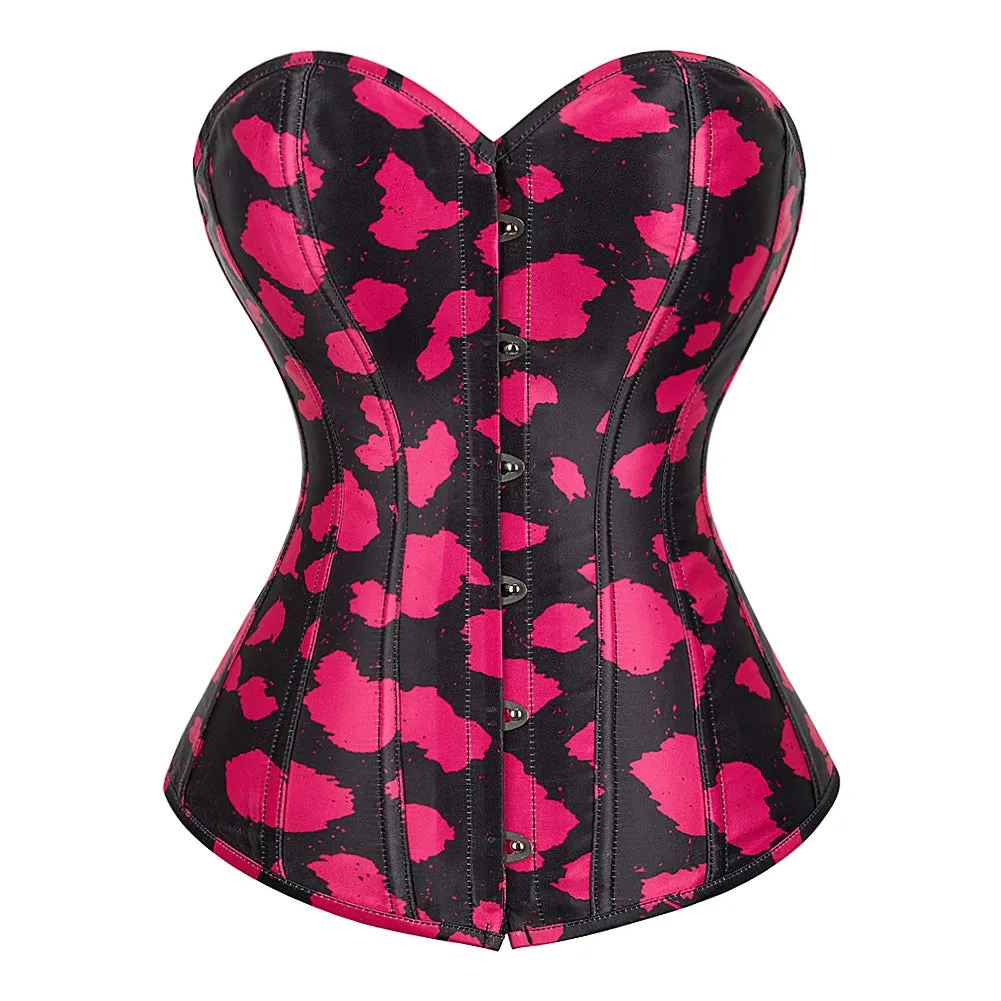 Bold Print Overbust Corset Top (Regular & Plus Sizes)