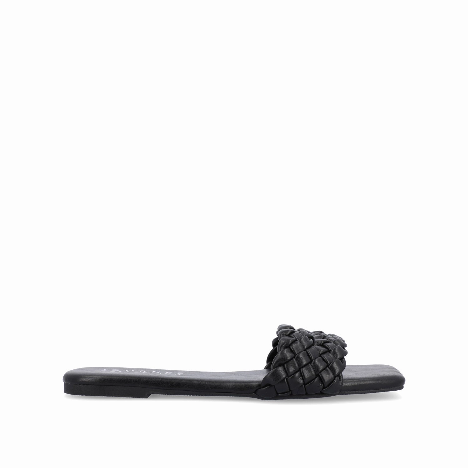 Comfortable Support Park Date SAWYERR VEGAN LEATHER SLIDE SANDALS IN WIDE