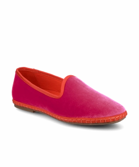 The Heron - Hot Pink Velvet Satin Glow