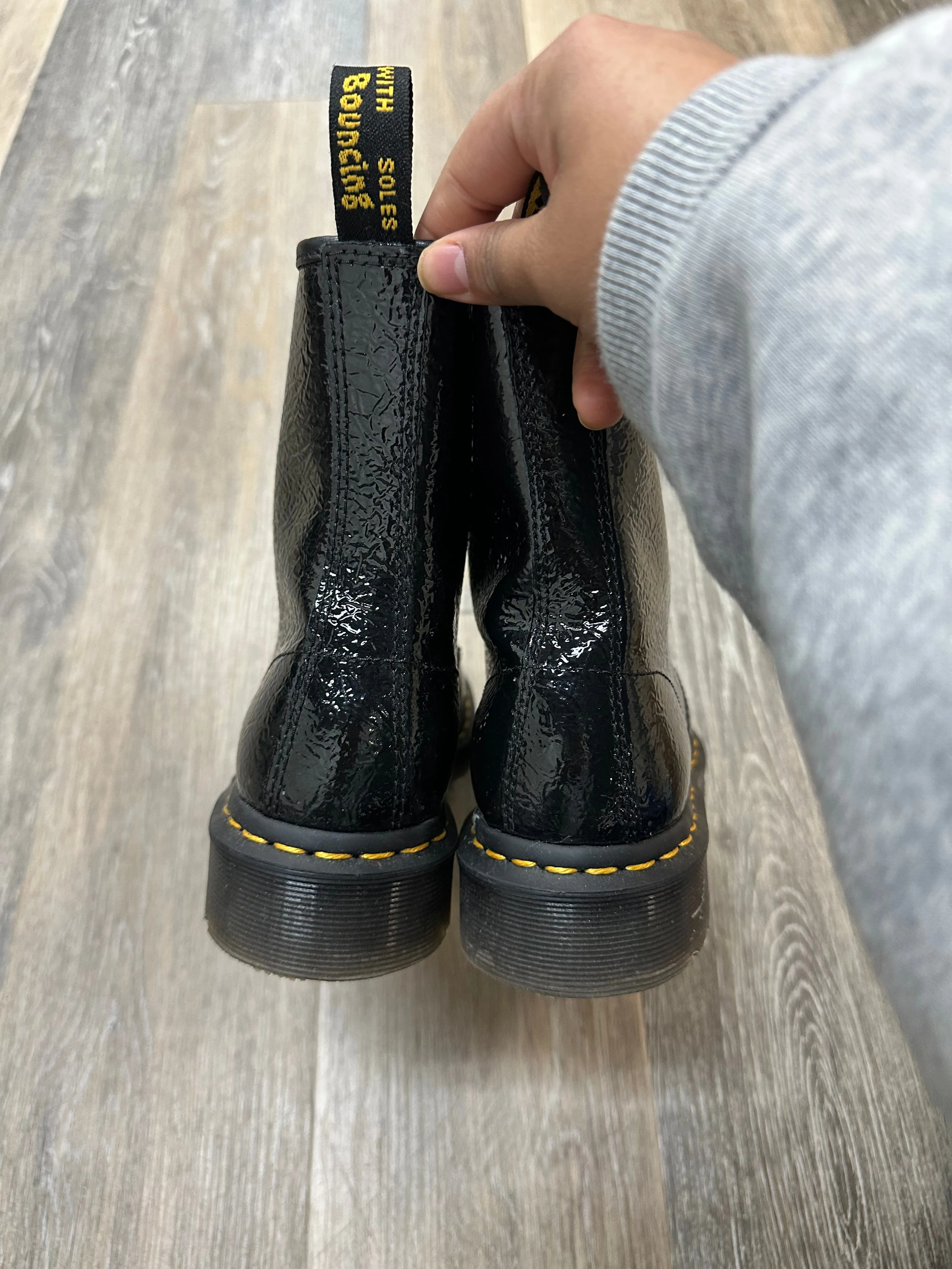 Boots Combat By Dr Martens In Black, Size: 8