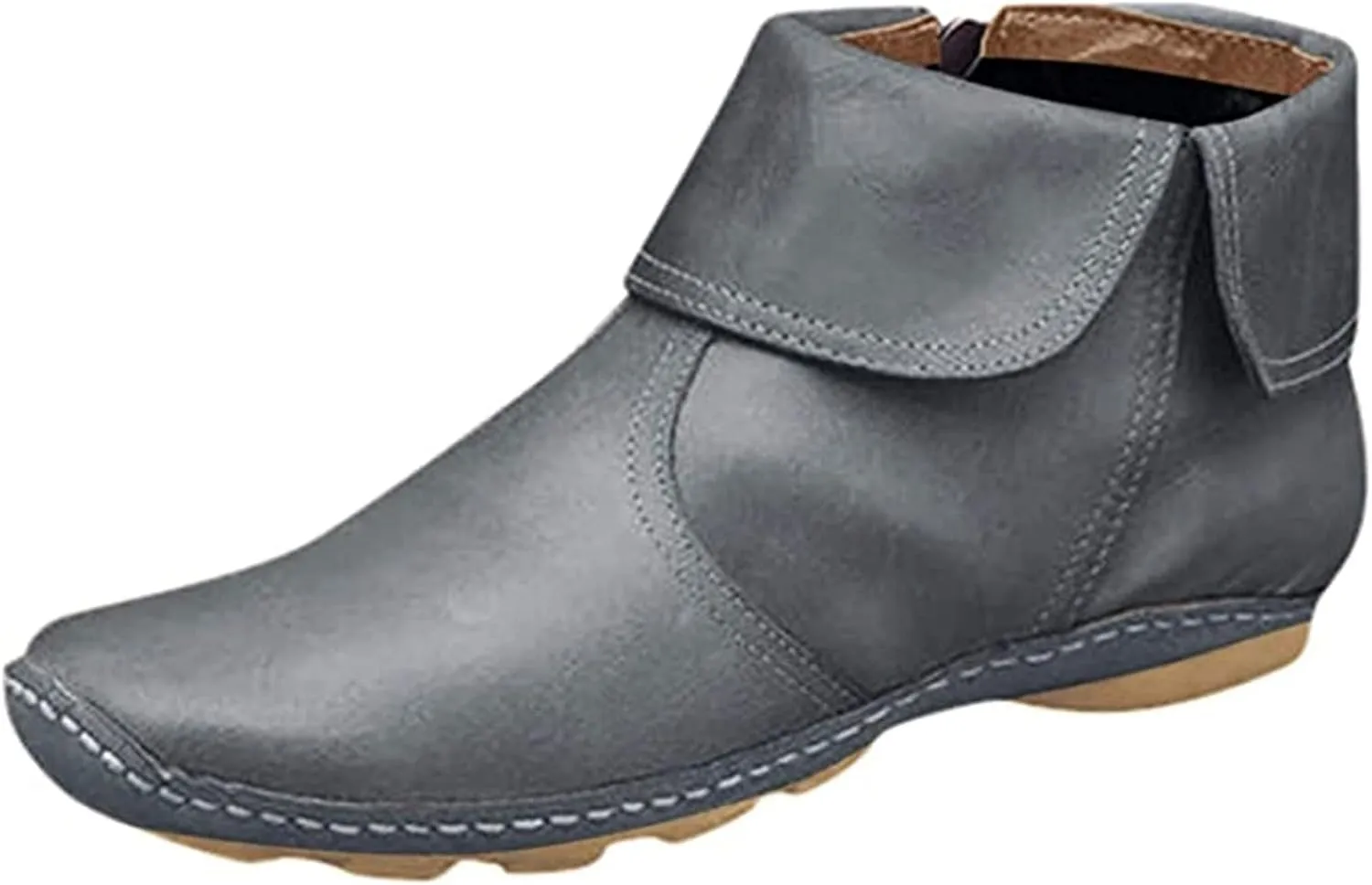 Boots For Women Ankle Booties Walking Cowgirl Boots Round Toe Western Cowboy Boot Fashion Casual Combat Short Booties