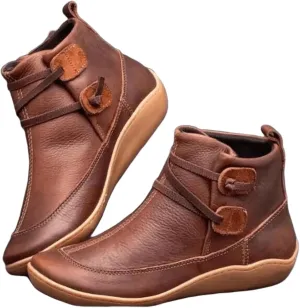Boots For Women Ankle Booties Wide Width Zipper Cowboy Western Fashion Cowgirl Combat Short Booties Walking Shoes