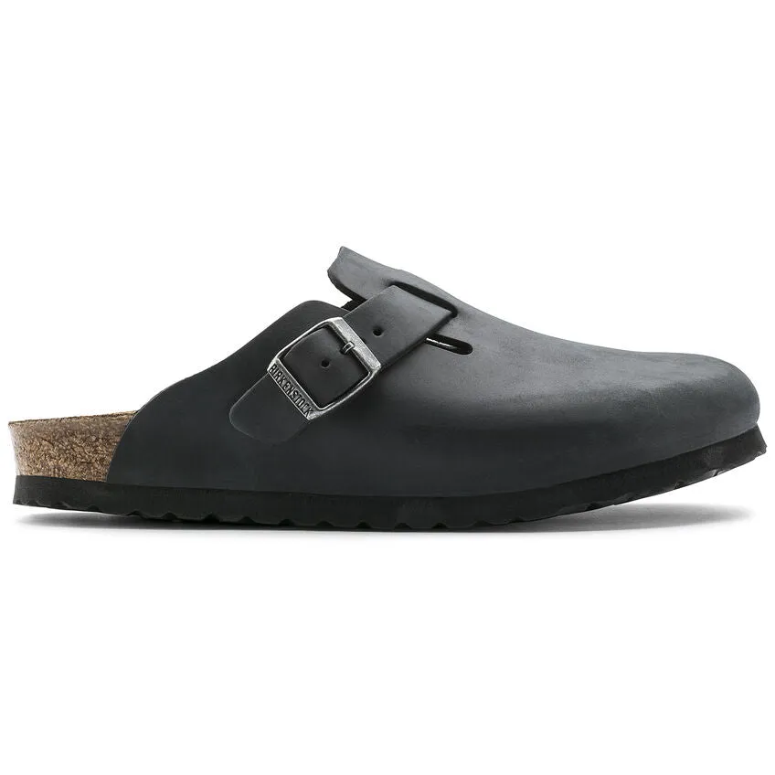 Boston Black Oiled Leather