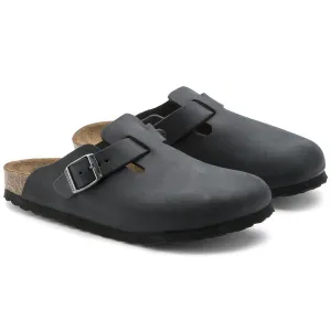 Boston Black Oiled Leather