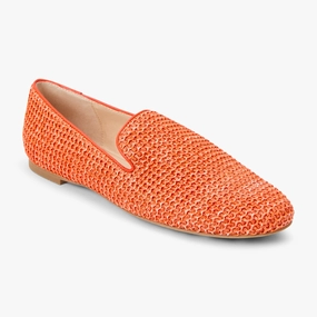 Bradley Raffia Loafer Coral Glow Cozy Day