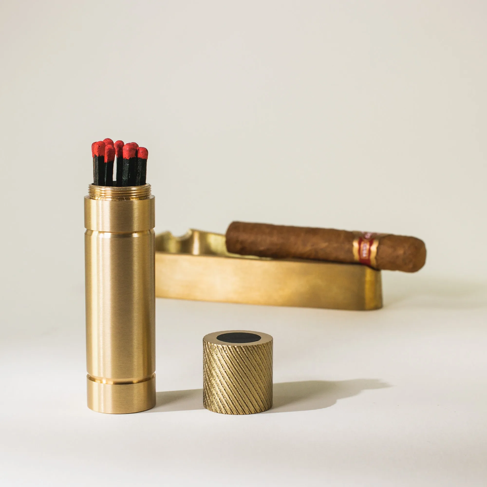 Brass Match Safe - Long