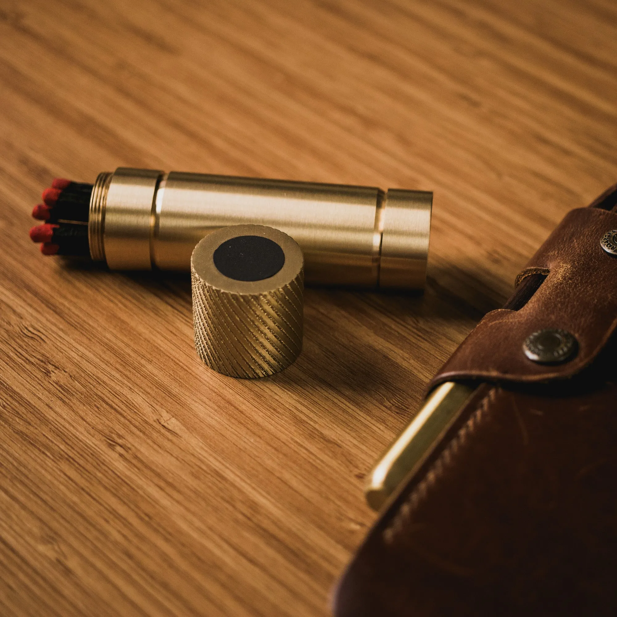 Brass Match Safe - Long
