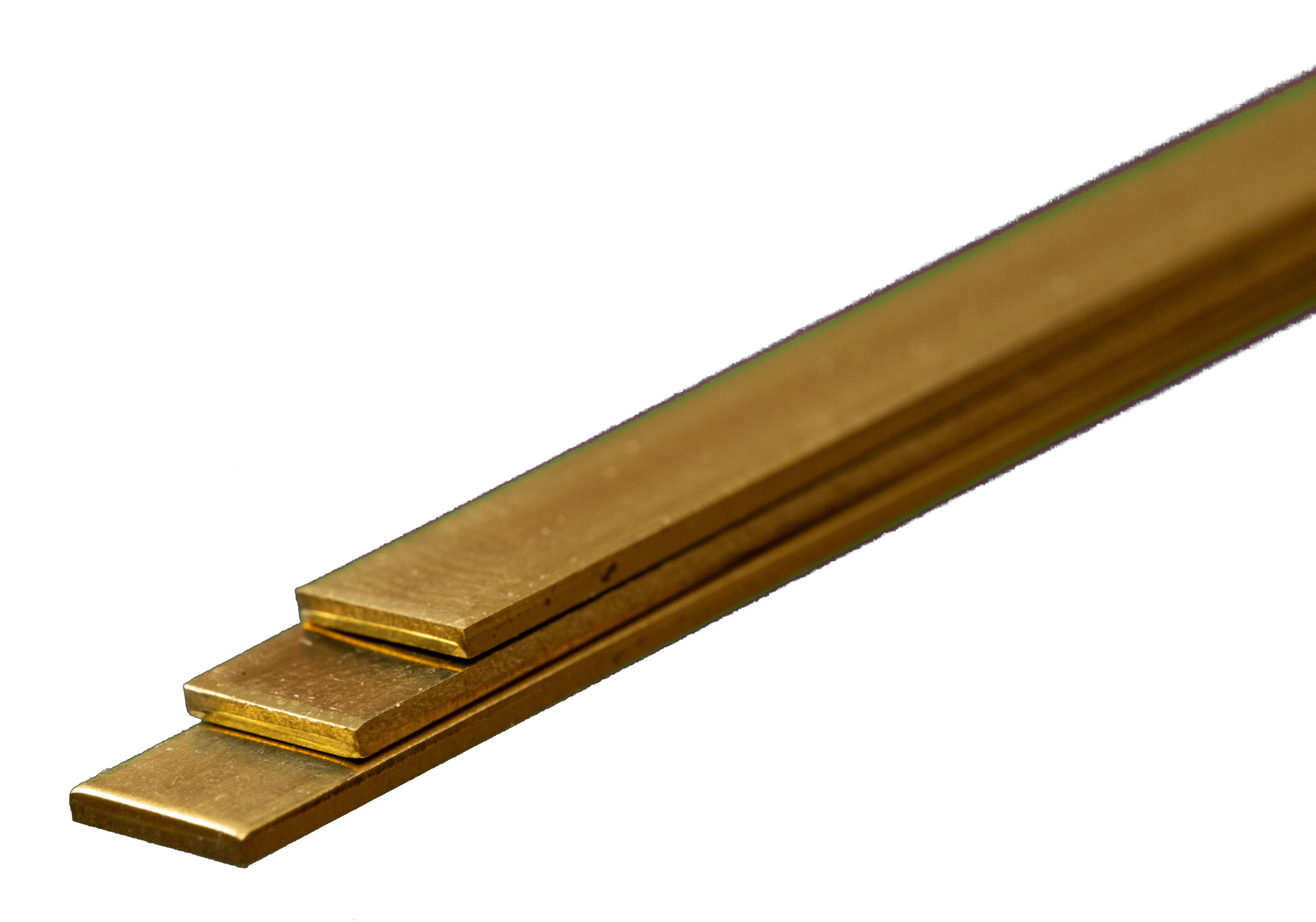 Brass Strip: 0.5mm Thick x 6mm Wide x 300mm Long (3 Pieces)