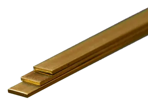 Brass Strip: 0.5mm Thick x 6mm Wide x 300mm Long (3 Pieces)