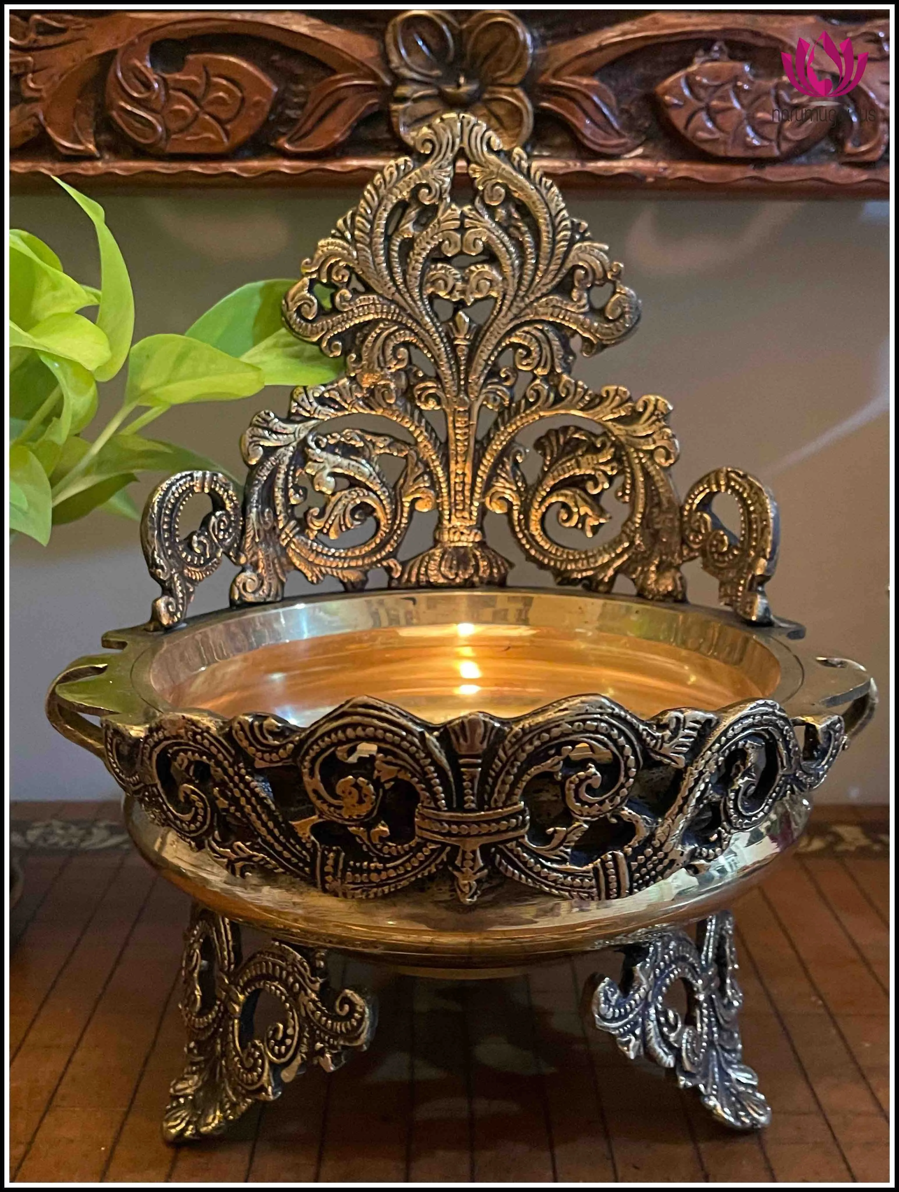 Brass Urli in Diya type
