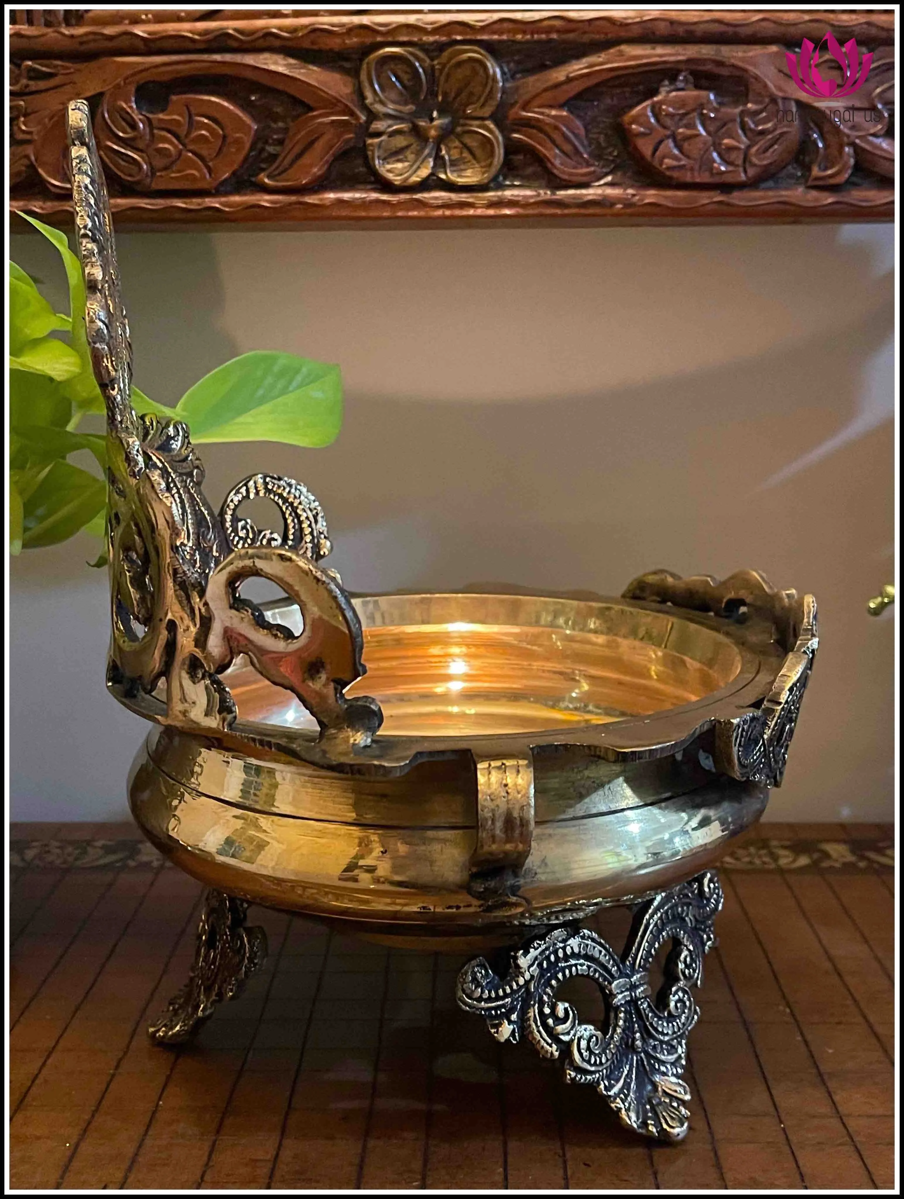 Brass Urli in Diya type
