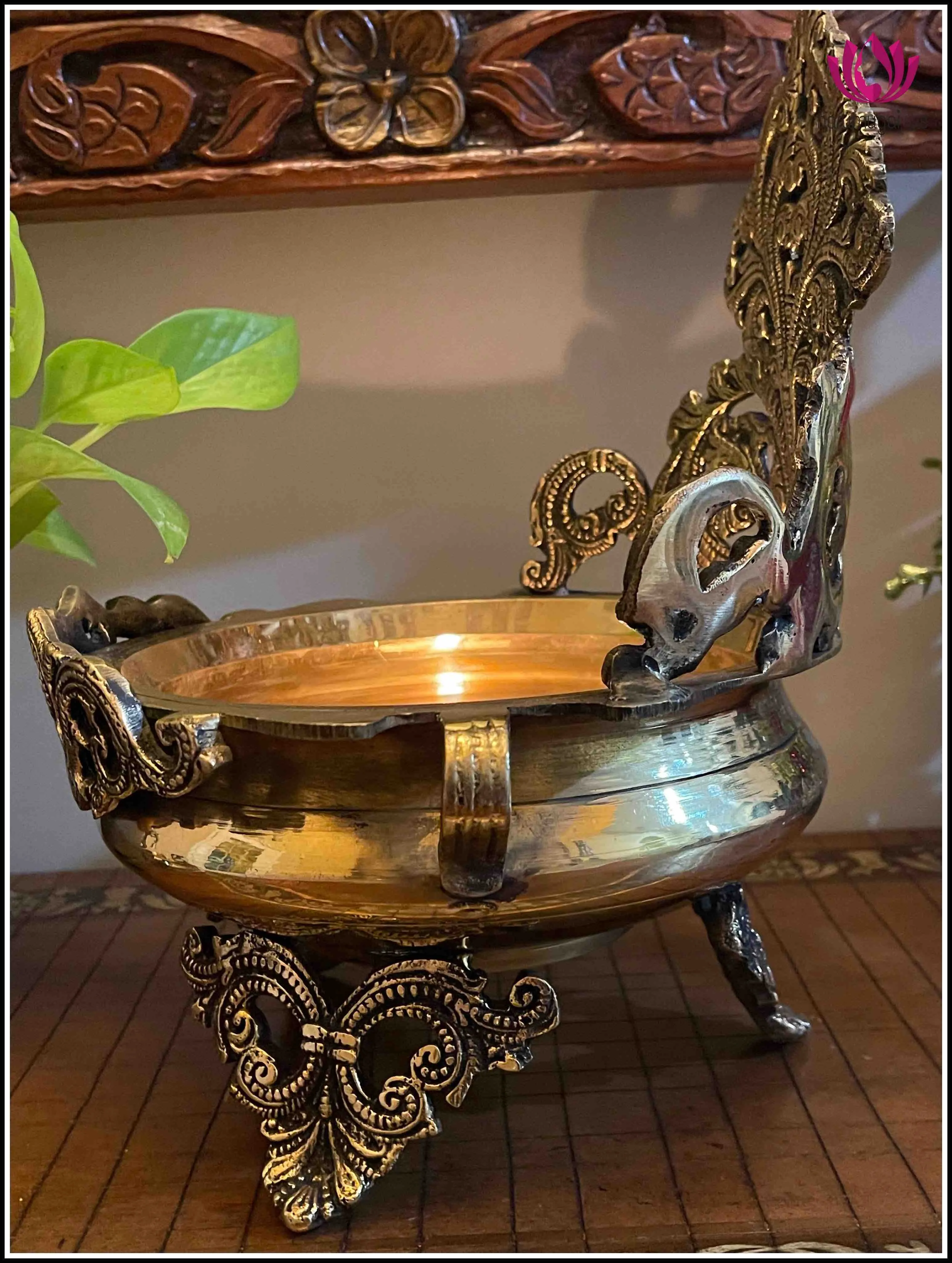 Brass Urli in Diya type