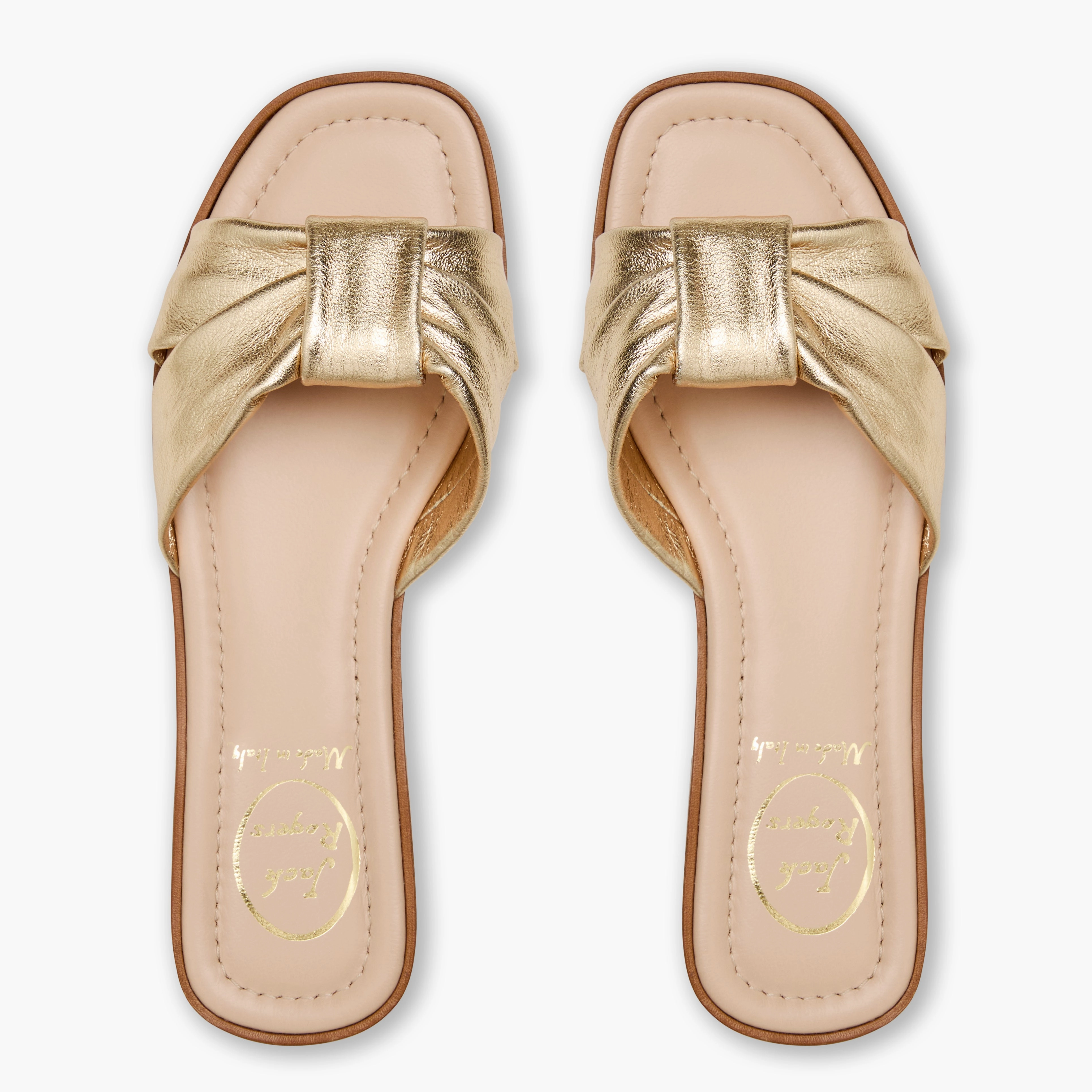 Monica Italian Leather Slide Social Walk Simple Step