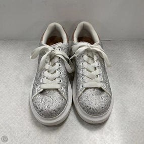 Rocker sole geometry Stable Feel Shoes Sneakers By Inc In Silver & White, Size: 8.5