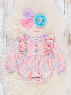 Bright Neon Boho Ruffle Bubble