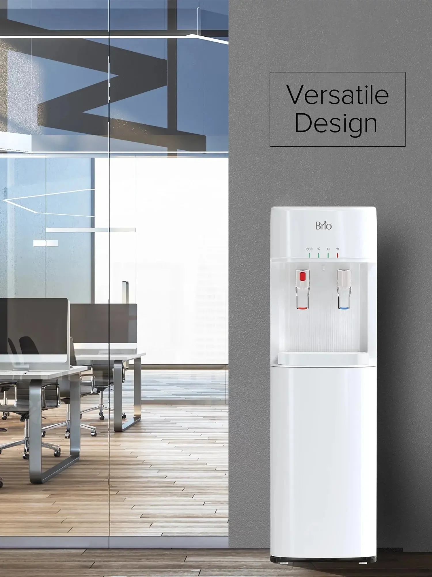 Brio Bottleless Water Dispenser with 4-Sage Ultra Filtration, Connects Direct to Water Line, Height 41In.