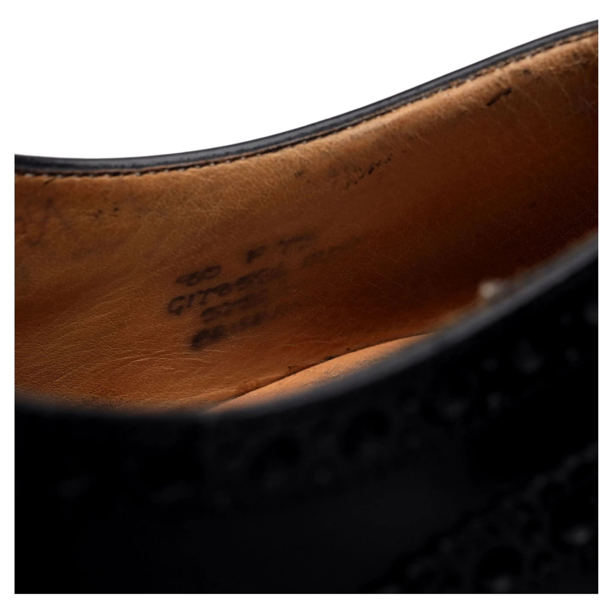 'Brisbane' Black Leather Oxford Brogues UK 8 F