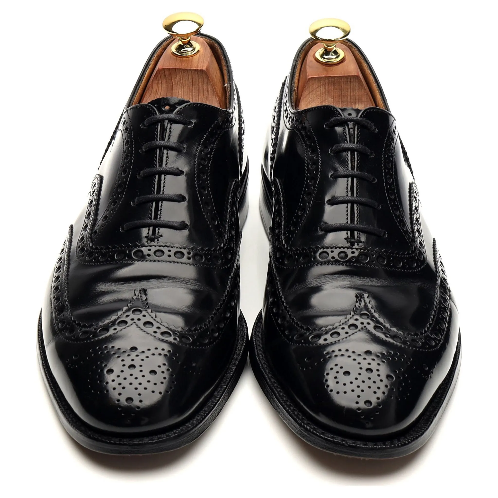 'Brisbane' Black Leather Oxford Brogues UK 8 F